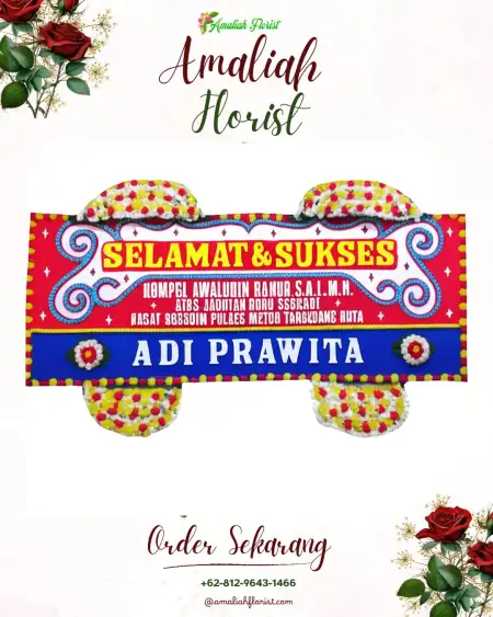 Papan Bunga Ucapan Selamat Banjengan